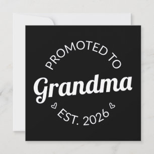 Promotie naar Oma Est. 2026 I Feestdagenkaart