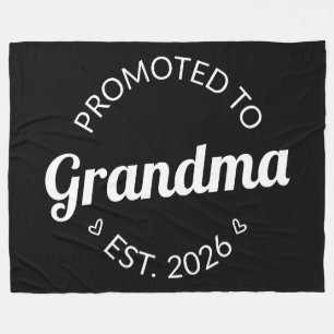 Promotie naar Oma Est. 2026 I Fleece Deken