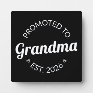 Promotie naar Oma Est. 2026 I Fotoplaat