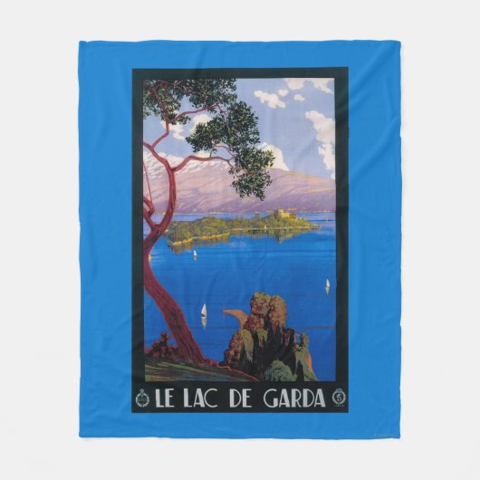 Promotie-Poster voor het Gardawmeer Fleece Deken (Voorkant)