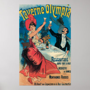 Promotie-Poster voor Taverne Olympia Poster