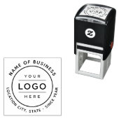 Promotie Ronde Custom Business Logo Branded Zelfinktende Stempel (In situ)