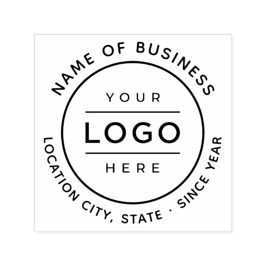 Promotie Ronde Custom Business Logo Branded Zelfinktende Stempel (Design)