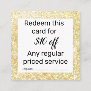 Promotie salon en spa vierkante visitekaartje