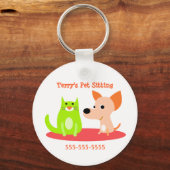 Promotie-Sleutelhanger voor Pet Sitter Sleutelhanger (Voorkant)