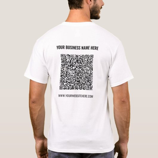 Promotie T-Shirt Uw Website van de Naam van de Inf (Achterkant)