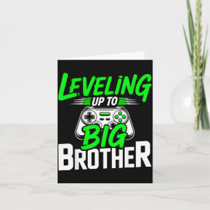 Promotie tot grote broer 2026 grappige gamer broer kaart