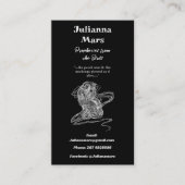 Promotie van de auteur van Black White Visitekaartje (Voorkant)