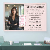 Promotie van de handtekening- en verschijningsdatu spandoek (Beurs)