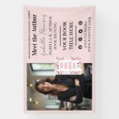 Promotie van de handtekening- en verschijningsdatu spandoek (Verticaal)