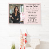 Promotie van de handtekening- en verschijningsdatu spandoek (Insitu)