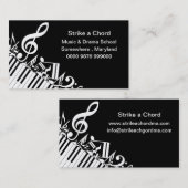 Promotie van Music Drama School Adverteren Visitekaartje (Voorkant / Achterkant)