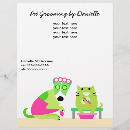 Promotie van Pet Groomer Flyer (Voorkant)