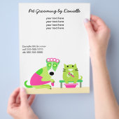 Promotie van Pet Groomer Flyer (Hand)