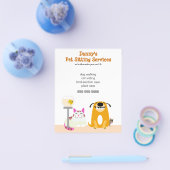 Promotie van Pet Sitter Flyer (Enkel)