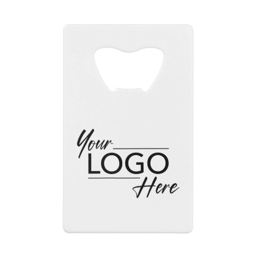 Promotie voor Business Company Logo Kredietkaart Flessenopener (Voorkant)