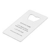 Promotie voor Business Company Logo Kredietkaart Flessenopener (Achterkant Gekanteld)