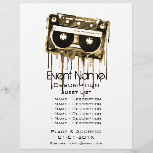 Promotie voor muzikale evenementen flyer
