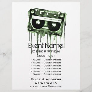 Promotie voor muzikale evenementen flyer