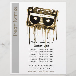 Promotie voor muzikale evenementen flyer