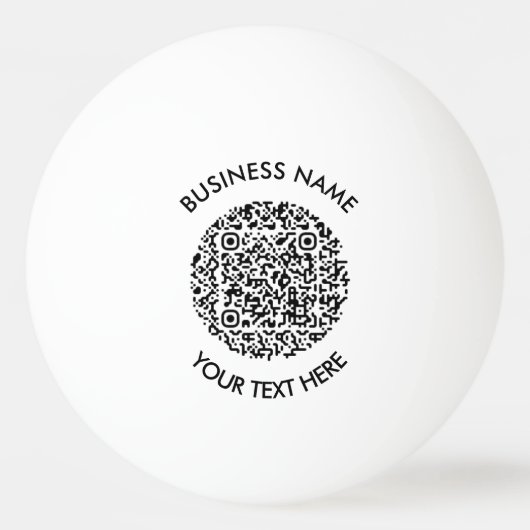 promotieartikel met QR Code Scan logo Simple Pingpongballen (Voorkant)
