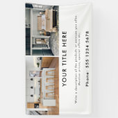 Promotiebedrijf 2 Fotobanner & tekst Spandoek (Verticaal)