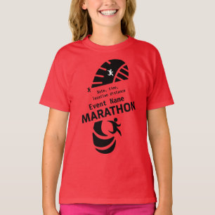 Promotiefevenement voor liefdadigheidsmarathon: T- T-shirt