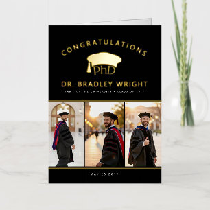 Promotiehoed Promotie Afstudeer Foliekaart Folie Wenskaart