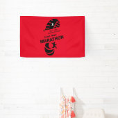 Promotieprogramma voor liefdadigheidsmarathon spandoek (Insitu)