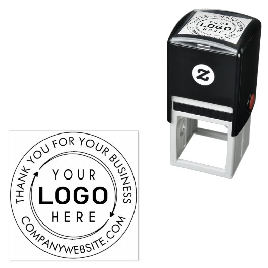 Promotieronde Custom Logo Bedankt Zelfinktende Stempel (In situ)