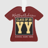 Promotion 2026 Bourgogne Noir et Or Graduation (devant)