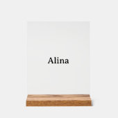 Promotion de la marque 8" x 10" Bloc de bois (Recto)