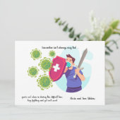 Promotion de la quarantaine Bonne carte (Debout devant)