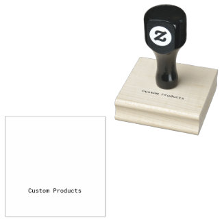 Promotion simple de marque 2,5" x 2,5" tampon en c