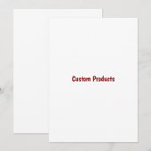 Promotion simple de marque 5" x 7" Invitation (Devant / Derrière)