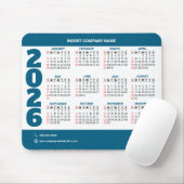 Promotional 2026 Calendar QR Code Mousepad Muismat (Met muis)