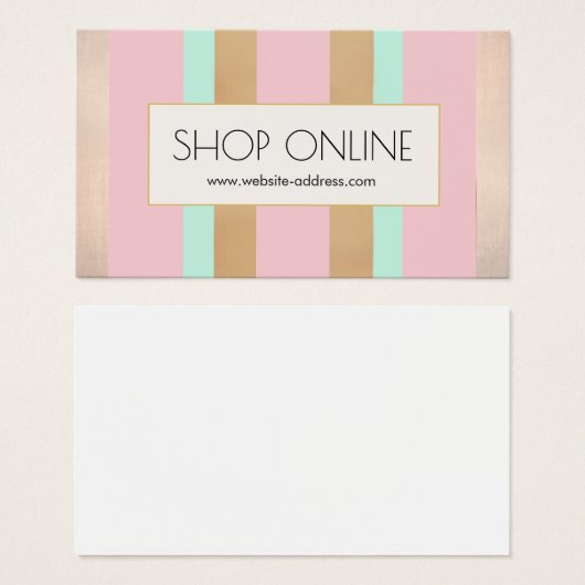 Promotional Ecommerce Insert Pink, Rose Gold (Devant & derrière)