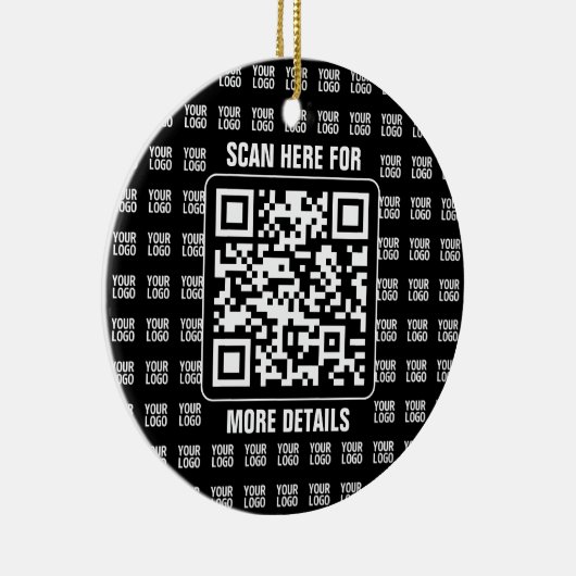 Promotional QR code (editable) plus Logo Pattern Keramisch Ornament (Rechts)