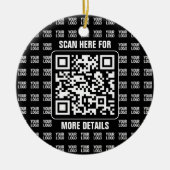 Promotional QR code (editable) plus Logo Pattern Keramisch Ornament (Voorkant)