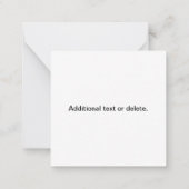 Promotional QR code (editable) plus Logo Pattern Notitiekaartje (Achterkant)