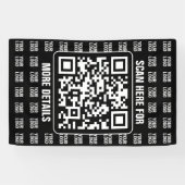 Promotional QR code (editable) plus Logo Pattern Spandoek (Horizontaal)