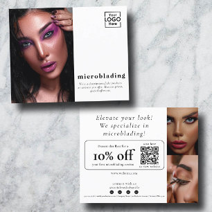 Promotioneel boekingsaanbod Microblading Flyer