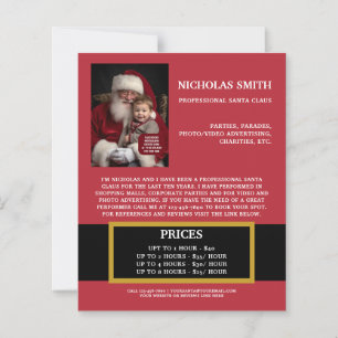 Promotioneel kerst Santa Claus zakelijk papier