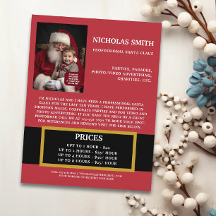 Promotioneel kerst Santa Claus zakelijk papier