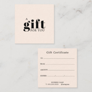 Promotioneel salon zakelijk geschenk klantenkaartje