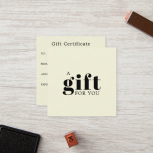 Promotioneel salon zakelijk geschenk klantenkaartje