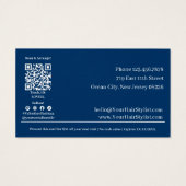 Promotionele Blue Valentijnsdag Gift Voucher Kaart (Achterkant)