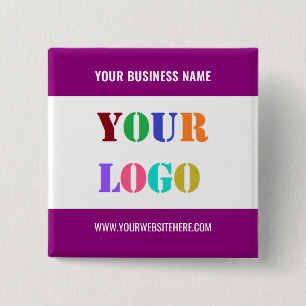 Promotionele Business Logo en Tekst Button Voorbee