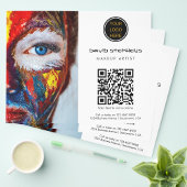 Promotionele Business Logo QR Code make-up artiest Flyer