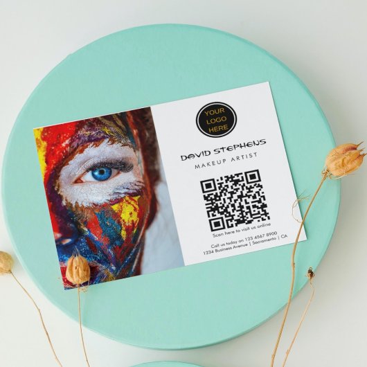 Promotionele Business Logo QR Code make-up artiest Flyer